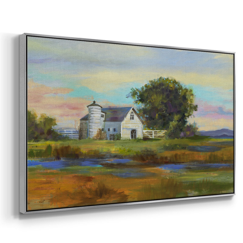 «Down By The Barn», reproduction d'art sur toile, H 27 po x l 41 po x P 2 po, Argent