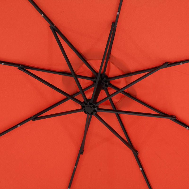 Parasol pour terrasse 14,8 pi, Orange