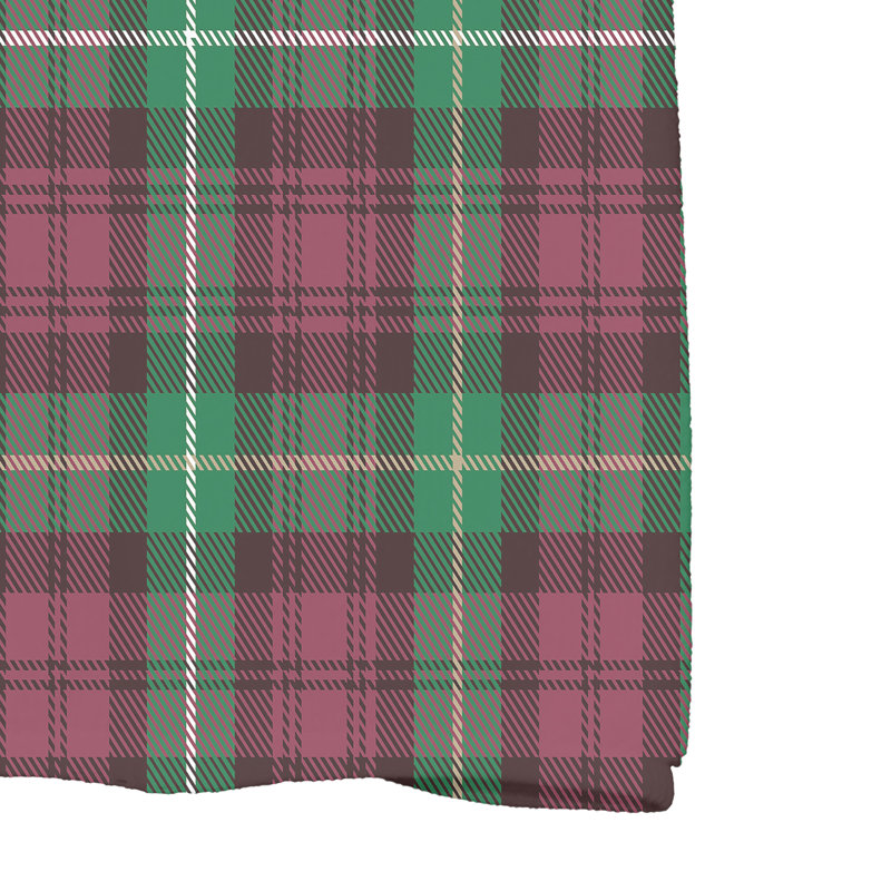 Kordell Plaid Tea Towel Kitchen Towel, Red