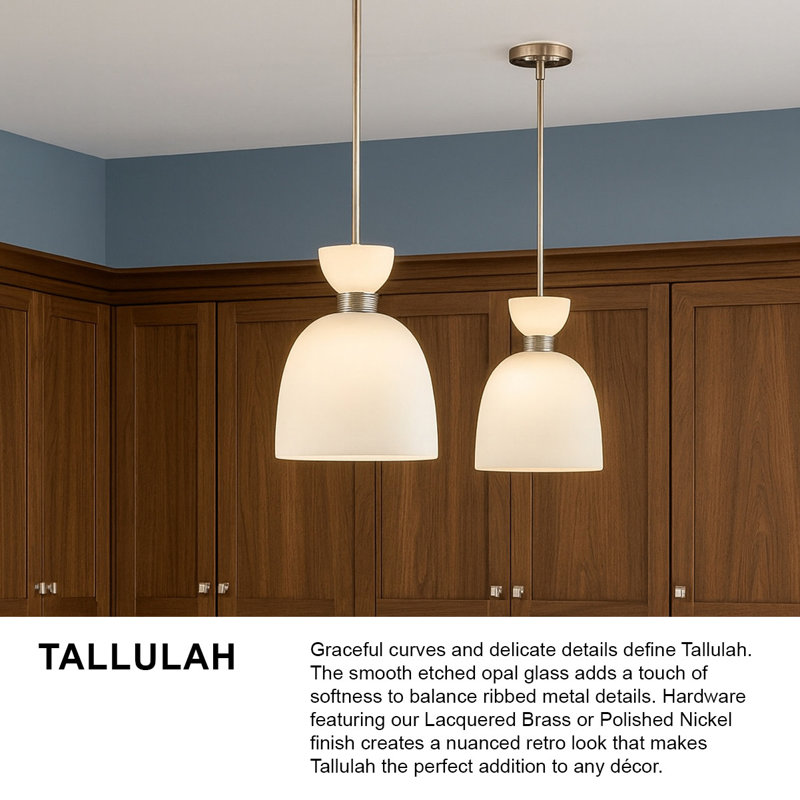 TALLULAH 1 - Light Pendant, Nickel