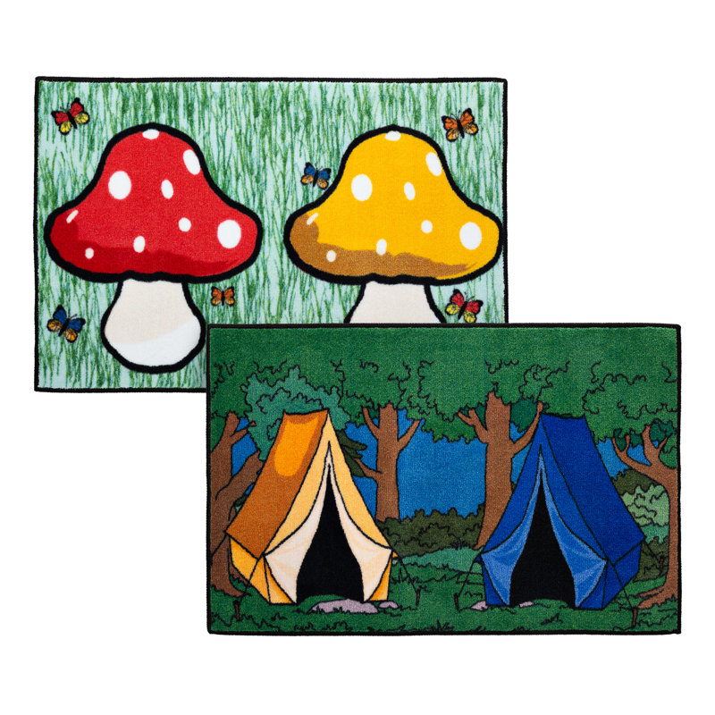 Buddy Time Kids Rugs (Mushroom & Tent)