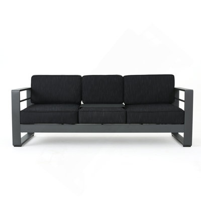 3 Seater Sofa W/ Metal Tray