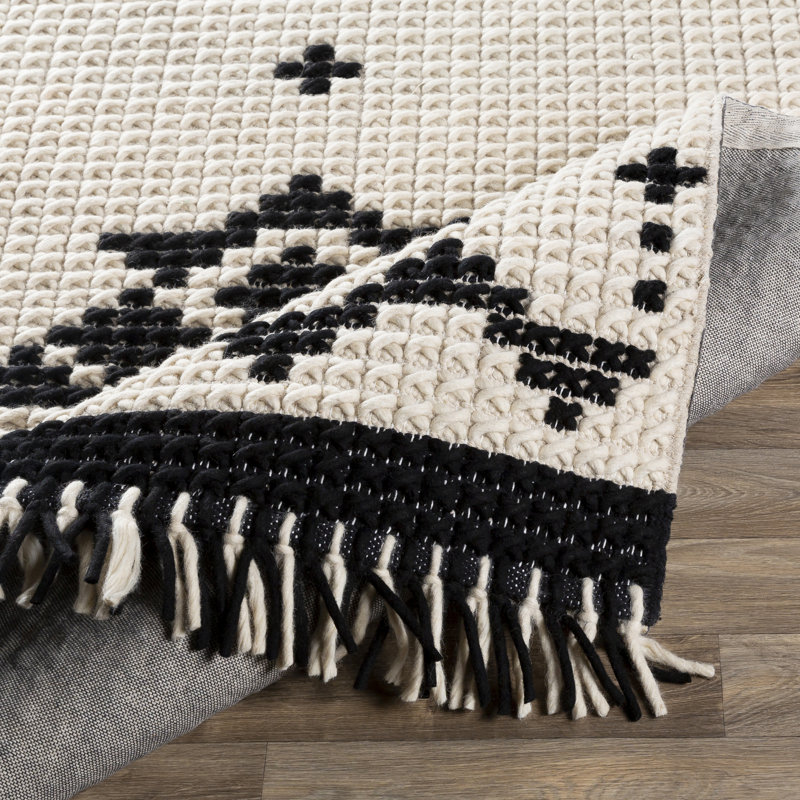 Mariam Wool Southwestern Indoor Rug, Rectangle 8'10" x 12'