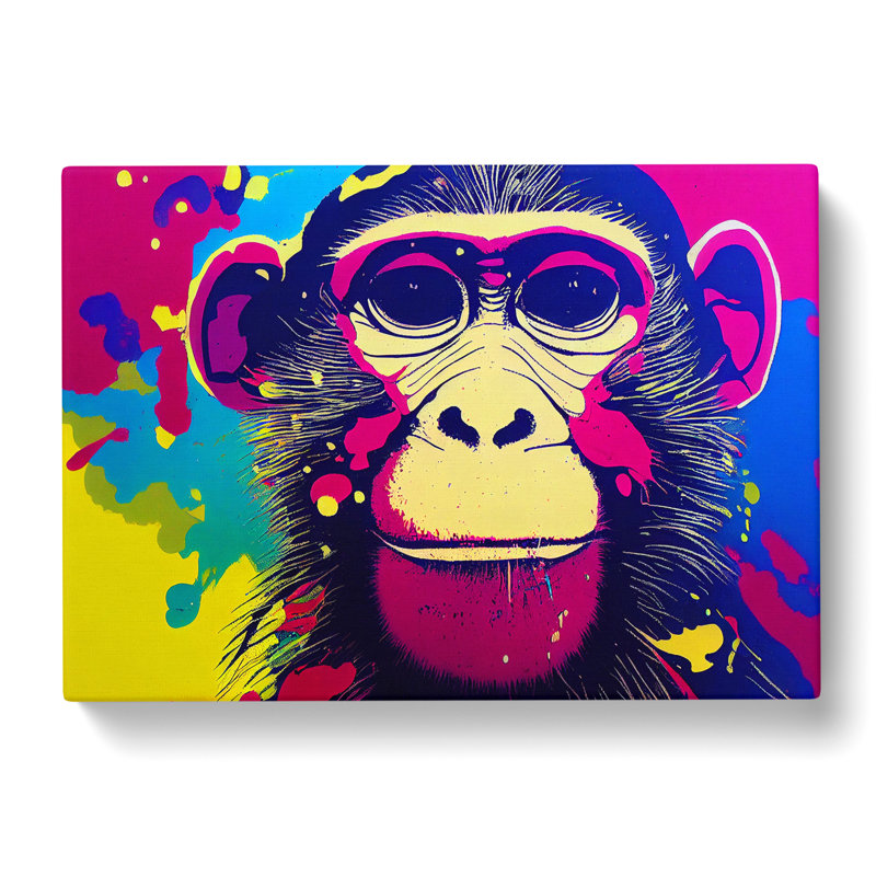 Monkey Splash Vol.2 Abstract - Wrapped Canvas Print, 50cm H x 76cm W x 3cm D