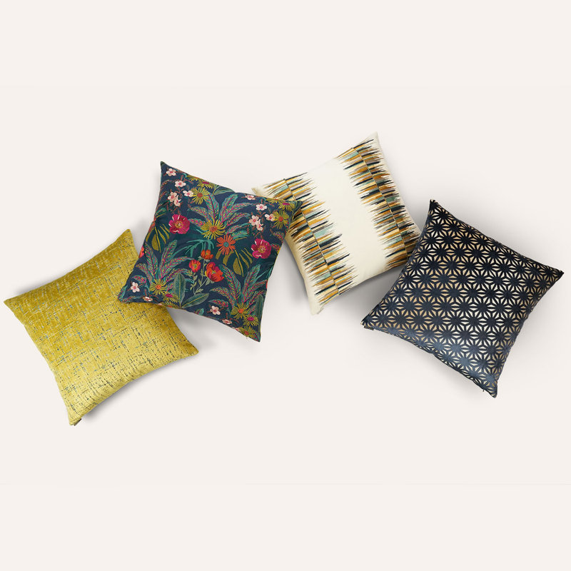 Moonstruck Pillow Cover & Insert, Sulfur, Square 20"