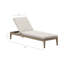 Chaise longue d'extérieur en teck Northlake-123103139
