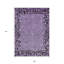 Tapis d'intérieur lavable à imprimé animal 9 pi x 12 pi mauve