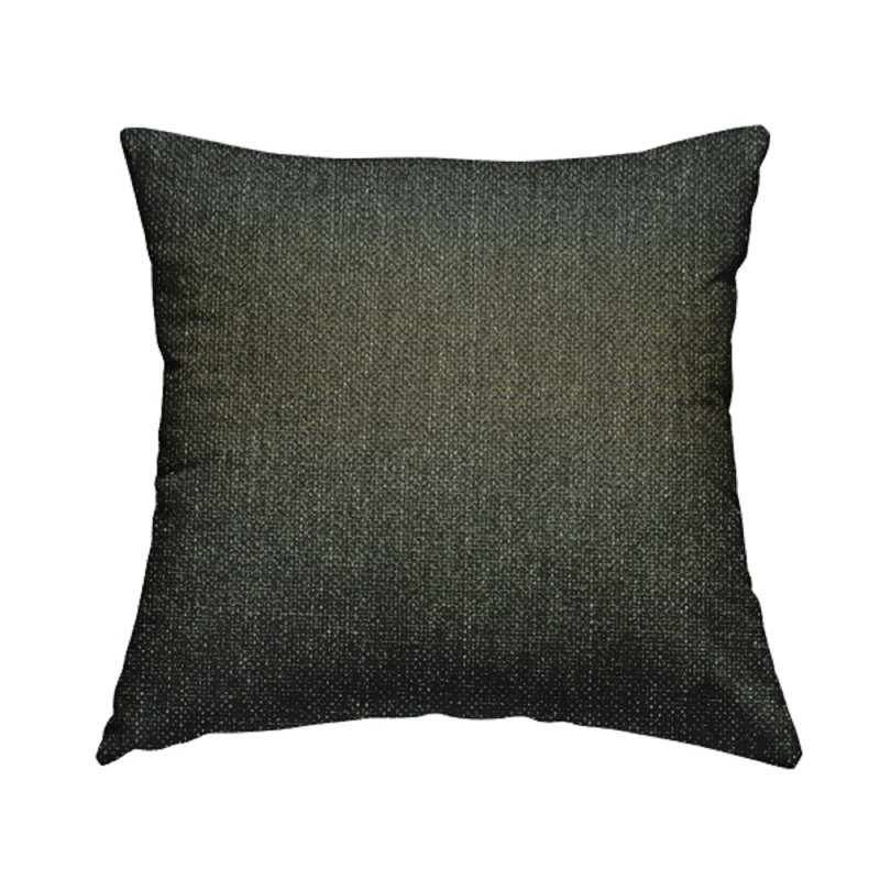 Deronna Ombre Square Throw Cushion, Grey/Black/Green, 55cm H x 55cm W x 5cm D