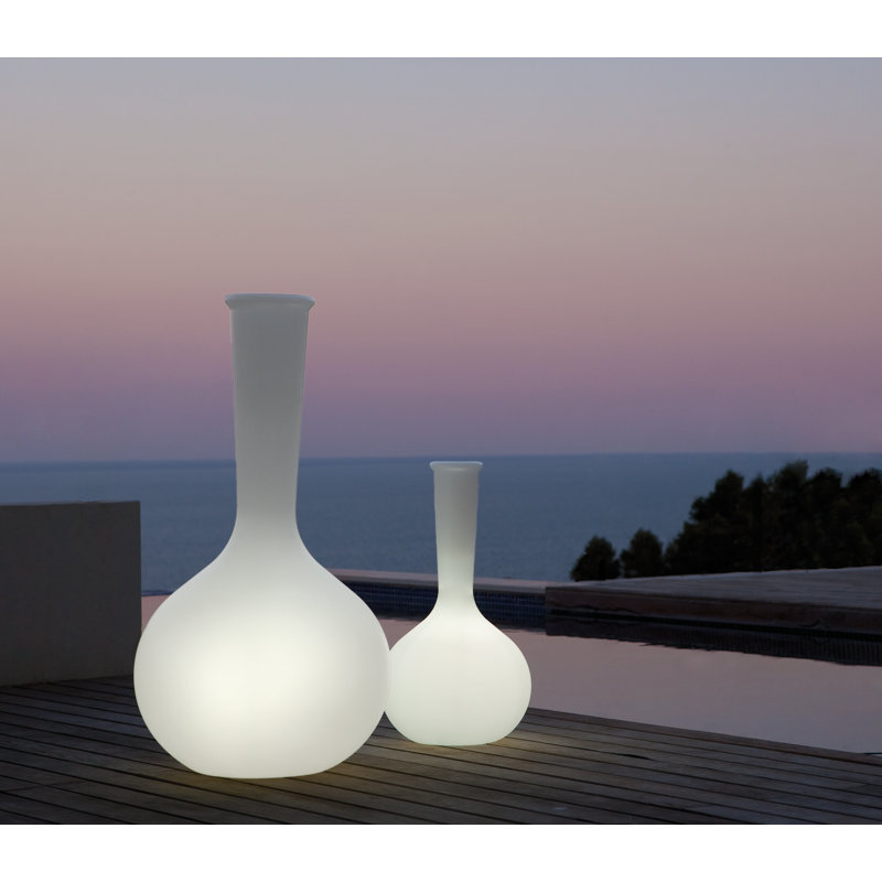 Chemistubes Ice Indoor / Outdoor Resin Floor Vase, 39.25" H x 21.75" W x 21.75" D