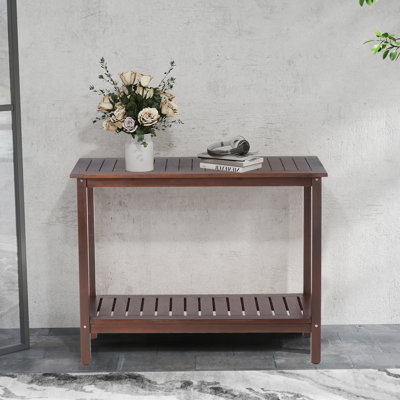 Acacia Wood Console Table