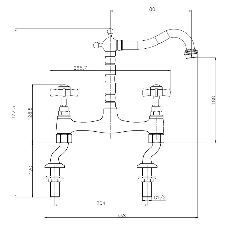 Deck Mixer/Bridge Tap