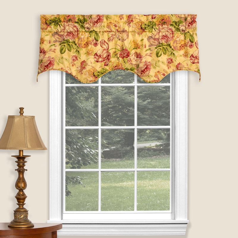 Hepworth Scalloped Cotton Duck Rod Pocket Valance
