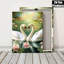 Paire de cygnes tranquilles, impression sur toile de Lily Pond - Urban Studio-249357838