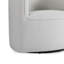 Chaise d'appoint pivotante demi-tonneau Dove Grey