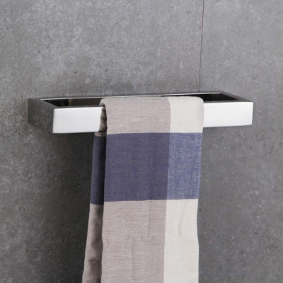Porte-serviette en acier inoxydable SUS 304 - Finition polie, fixation murale pour salle de bain et cuisine