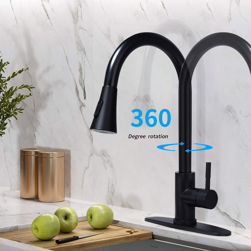 Pull Down Single Handle Kitchen Faucet