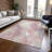 Machine Washable Indoor/Outdoor Xhevrie Pink Rug-1432740614