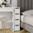 4-Drawer Rolling Organizer Unit Narrow Storage Cabinet with Built-In Wheels for Small Space
