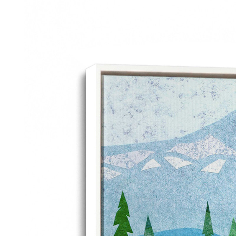 Reproduction d'art sur toile "Wilderness Collage XV" par Kim Conway, H 30 po x l 20 po, Blanc