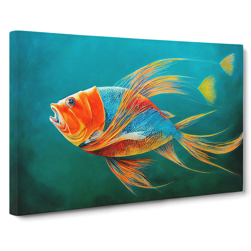 Fish Portrait Vol.5 - Wrapped Canvas, 35cm H x 50cm W x 3cm D