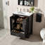 Meuble-lavabo de 24 po avec lavabo en céramique, tiroir divisé et portes à fermeture en douceur-1876389947