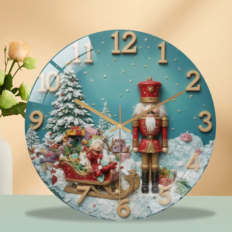 Horloge murale de Noël 12 po