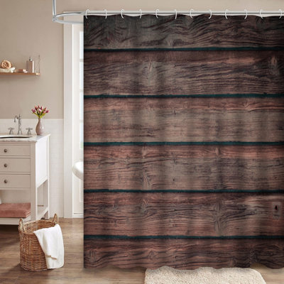 Rideau de douche Old Wood