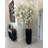 White Cherry Blossom Tree In Matte Planter-108659057