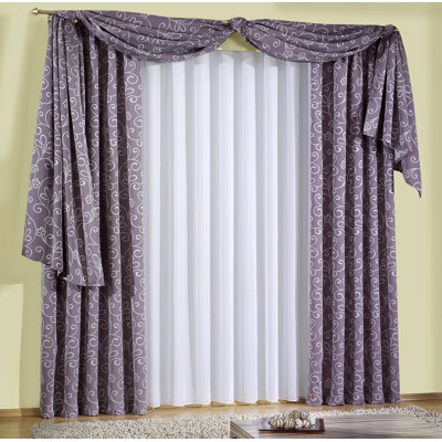 Jann Room Darkening Window Scarf