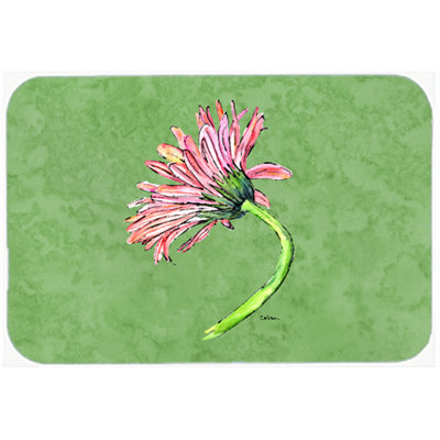 Planche à découper en verre trésors caroline Gerbera Daisy