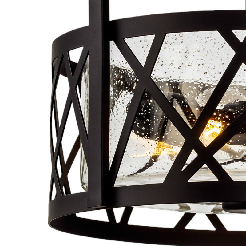 Plafonnier encastré 2 lumières 13 po Colrain, Noir