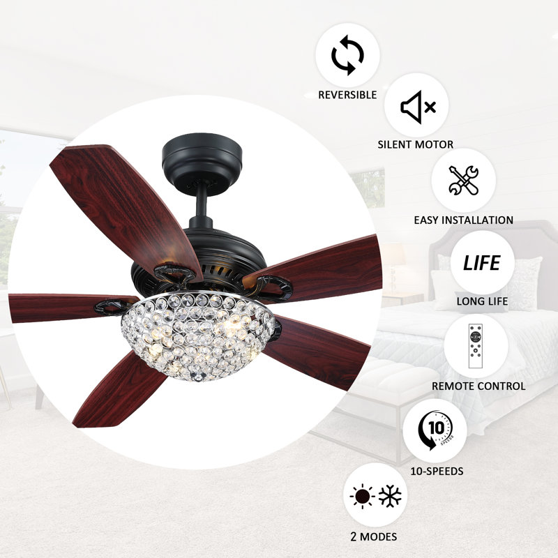 52'' Ceiling Fan with Light Kit