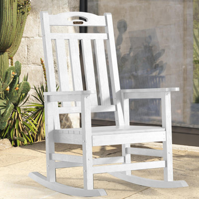 Chaise berçante surdimensionnée d'extérieur en PEHD