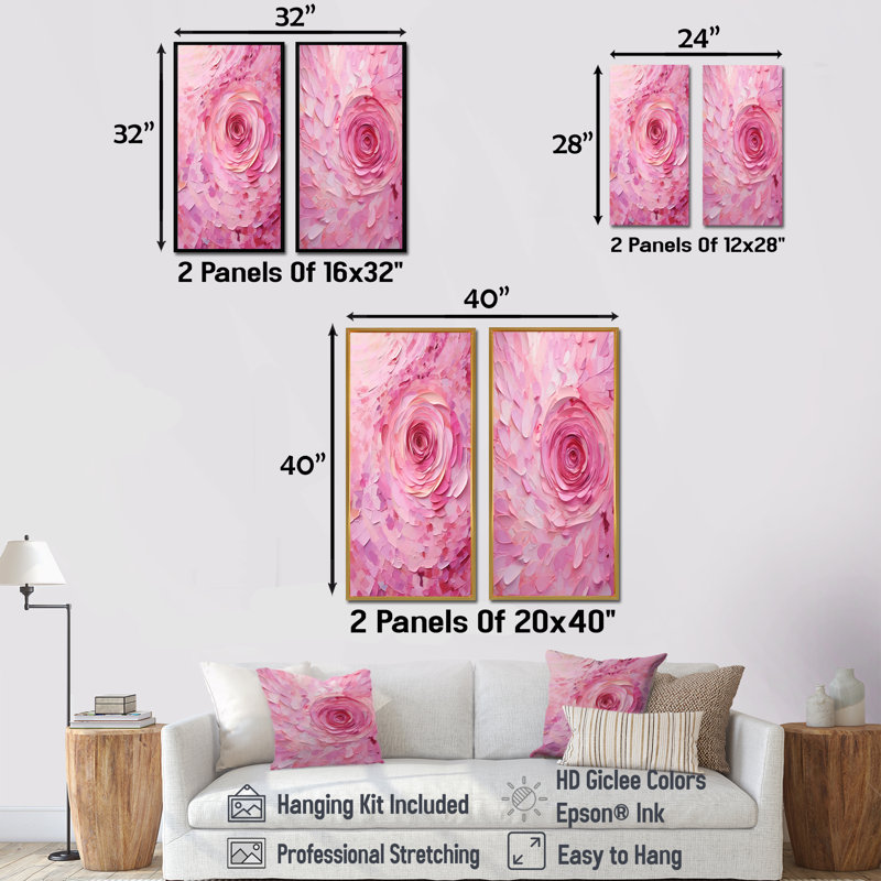 Jonesboro - Ensemble de 2 reproductions d'art sur toile, H 28 po x l 25 po, Toile tendue