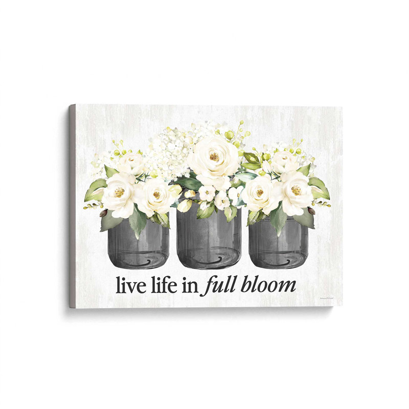 Impression florale pleine fleur par Trio, Unframed Canvas, L 32 po x H 24 po, Does Not Apply