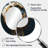 Black Gold Abstract Shapes And Lines II - Gold Oval Wall Mirror Decor-290273692
