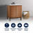 Calandre 30'' Single Bathroom Vanity with Ceramic Top-96677715
