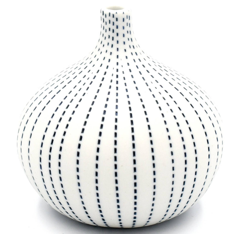 Vase de table Bargnare, Bleu, H 3,4 po x l 3,2 po x P 3,2 po