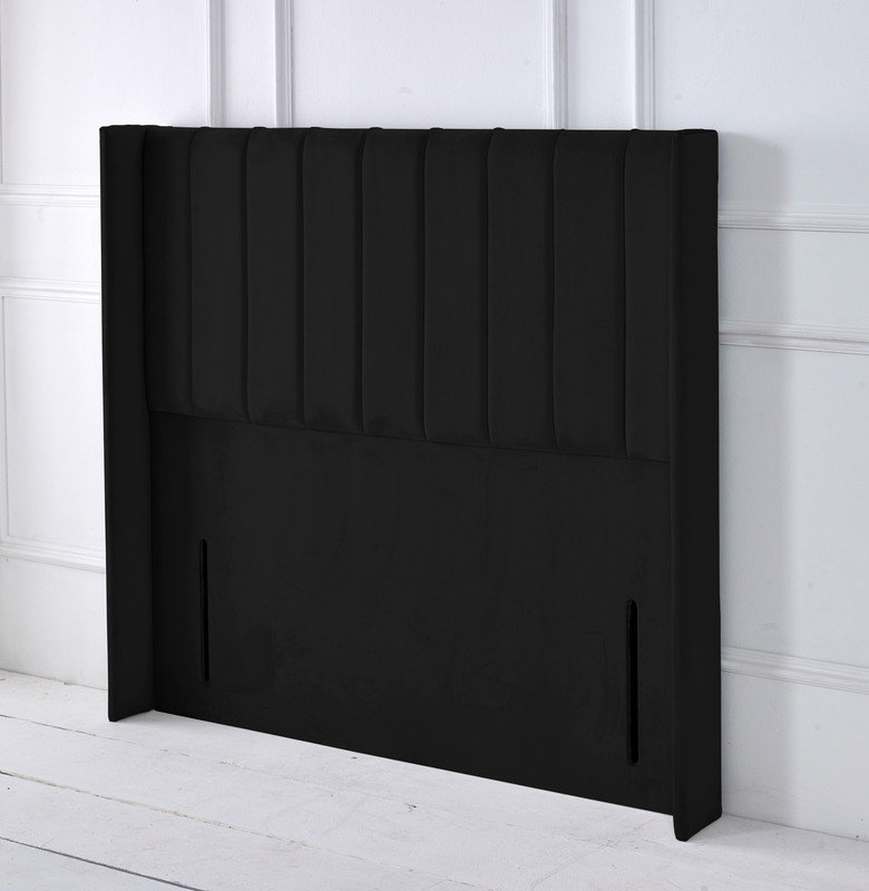 Upholstered Headboard, Small Double (4'), Black