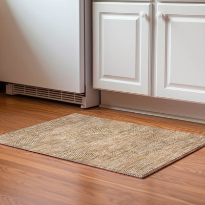 Premium Machine Washable Prisco Copper Rug