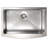 ZLINE 30 in. Zermatt Farmhouse Apron Mount Single Bowl Satin Stainless Steel Kitchen Sink with Bottom Grid (SAS-30S)