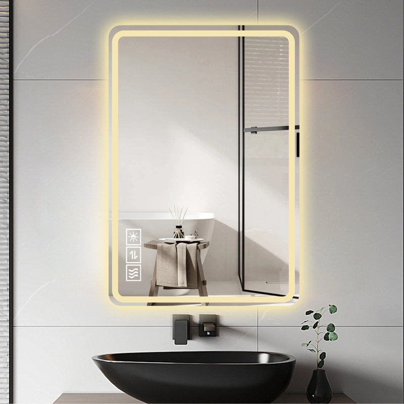 Miroir de salle de bain avancé avec fonctions multiples pour une expérience de salle de bain idéale