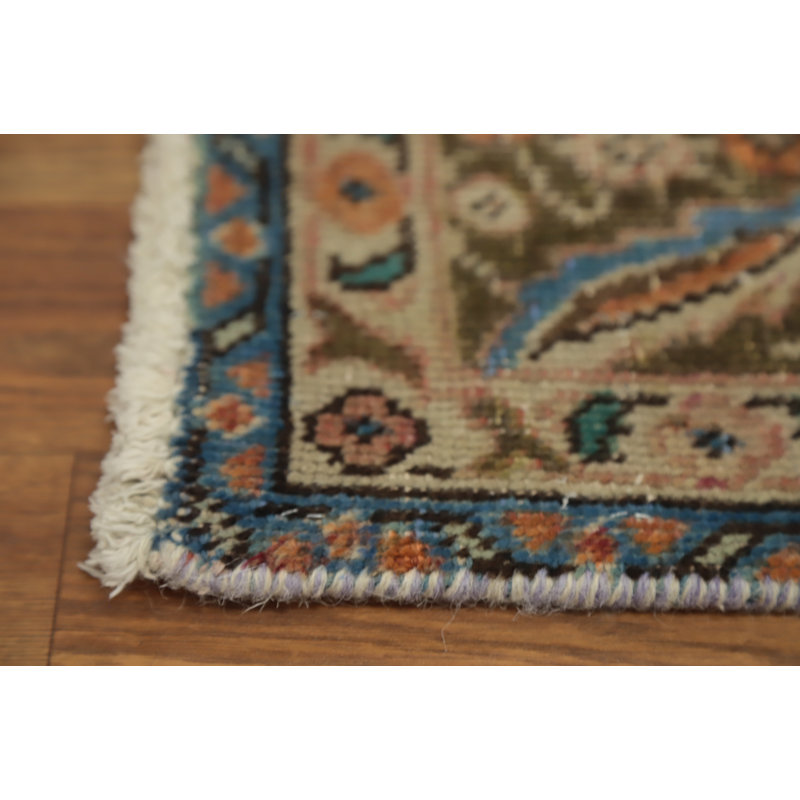 Tapis traditionnel rétro floral mauve 5 x 6