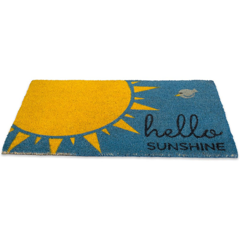 Decorative Hello Mat, 17X29, Hello Sun...