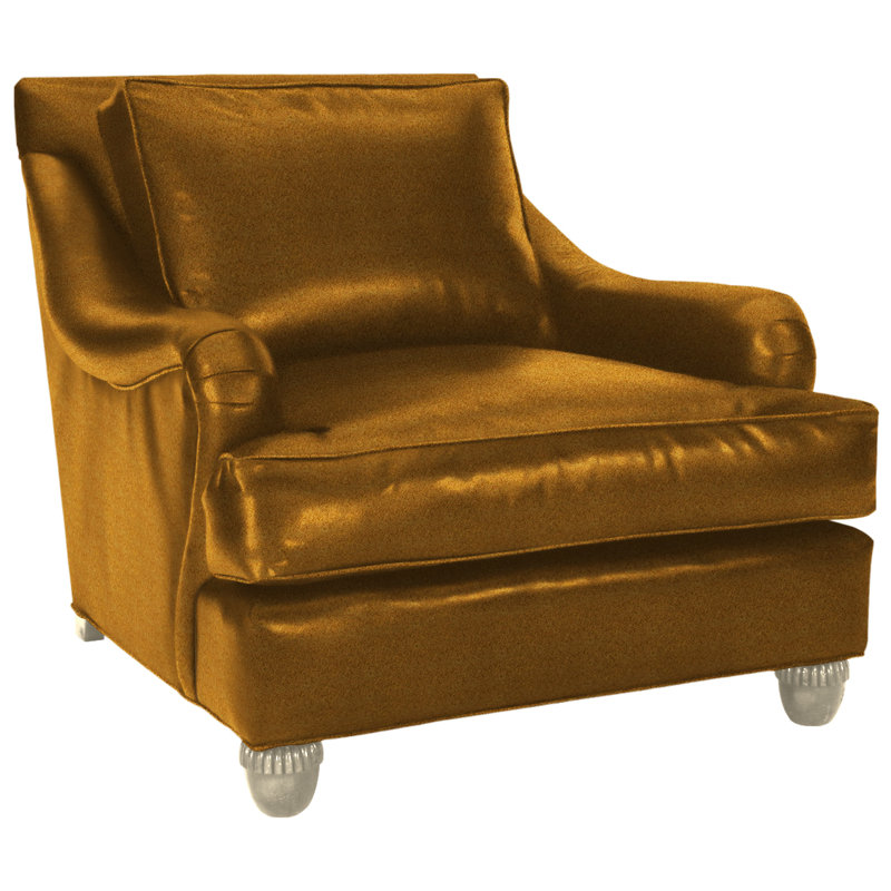 Armchair, Bella Black Performance Velvet, Brushy Bayou