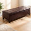 Banc capitonné avec rangement