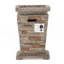 Colonne d'extérieur d'extérieur 19,50 "MGO - 40 000 BTU, pierre naturelle (réservoir intérieur)