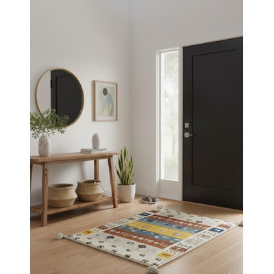 Tapis tribaux beiges 2 x 3 Gabbeh