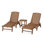 POLYWOOD® Nautical 24" Patio Chaise Lounge Set