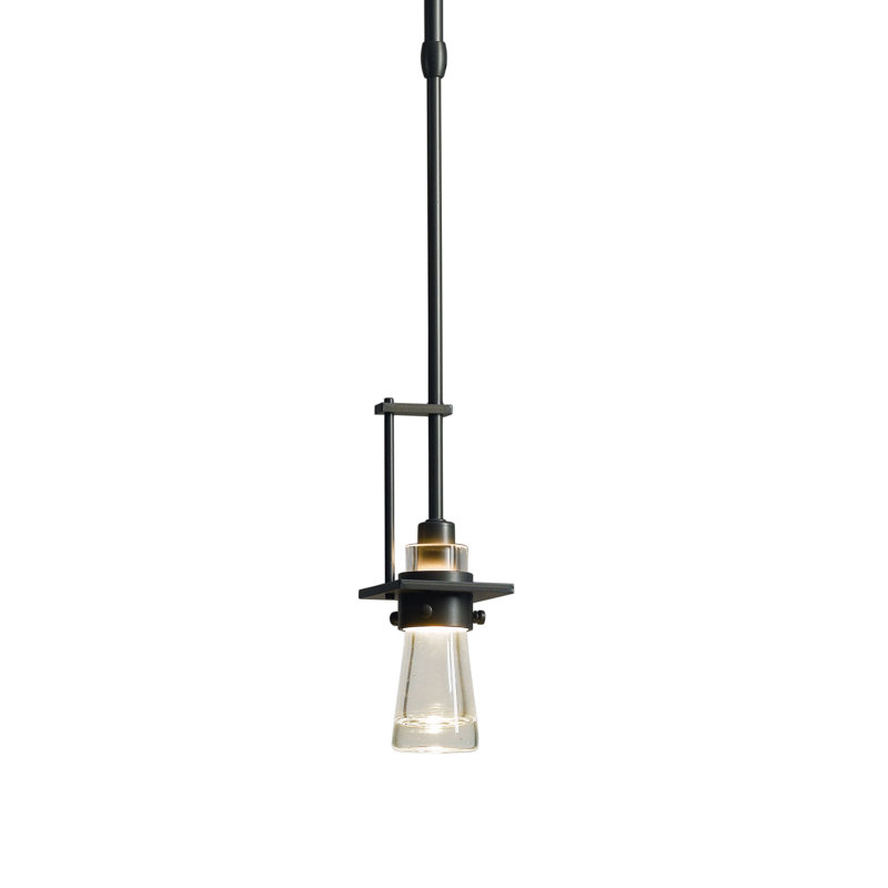 Erlenmeyer Mini Pendant, Medium: 14.8" - 59.8", Dark Smoke